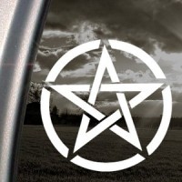 Pentagram Decal Truck Bumper Window Vinyl Sticker 